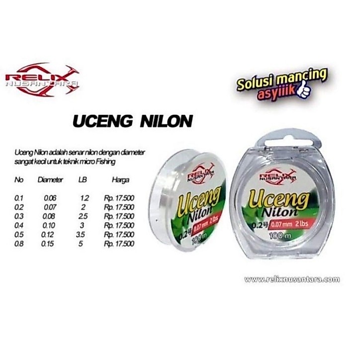 Senar UCENG NYLON dari Relix Nusantara