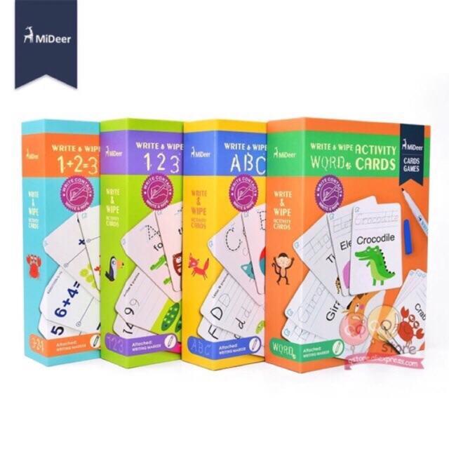 Mideer write and wipe activity cards - Words