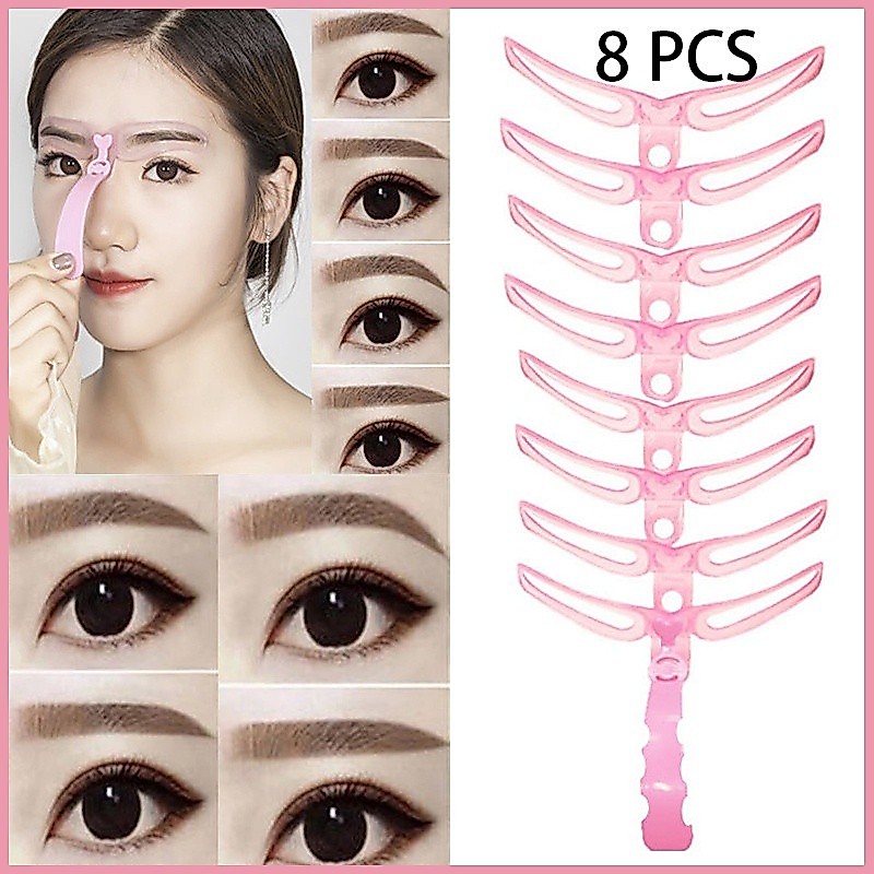 CETAKAN ALIS GAGANG 8PCS / EYEBROW TEMPLATE