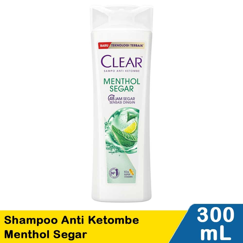 CLEAR SHAMPOO ANTI DANDRUFF MENTHOL SEGAR 300mL