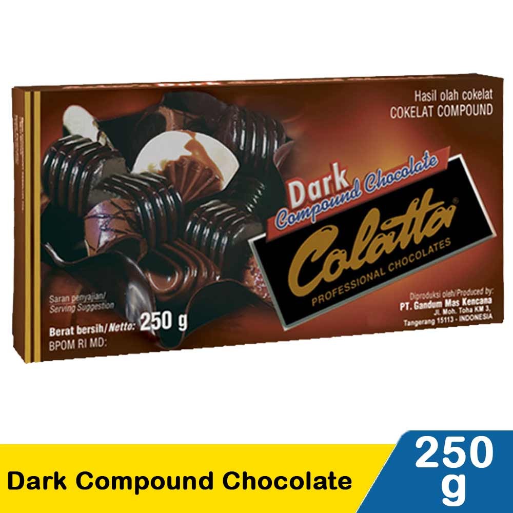 COLATTA DARK COMPOUND CHOCOLATE 250g