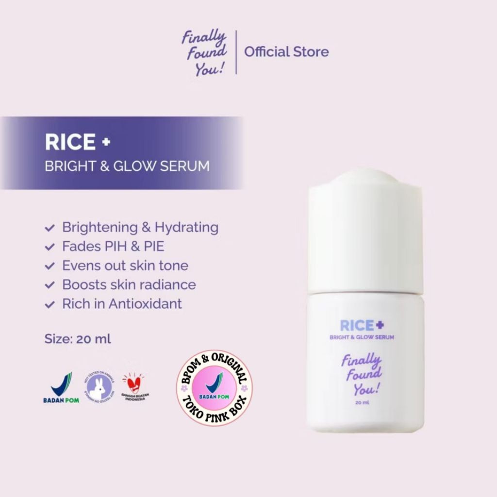FINALLY FOUND - Rice + Bright & Glow Serum