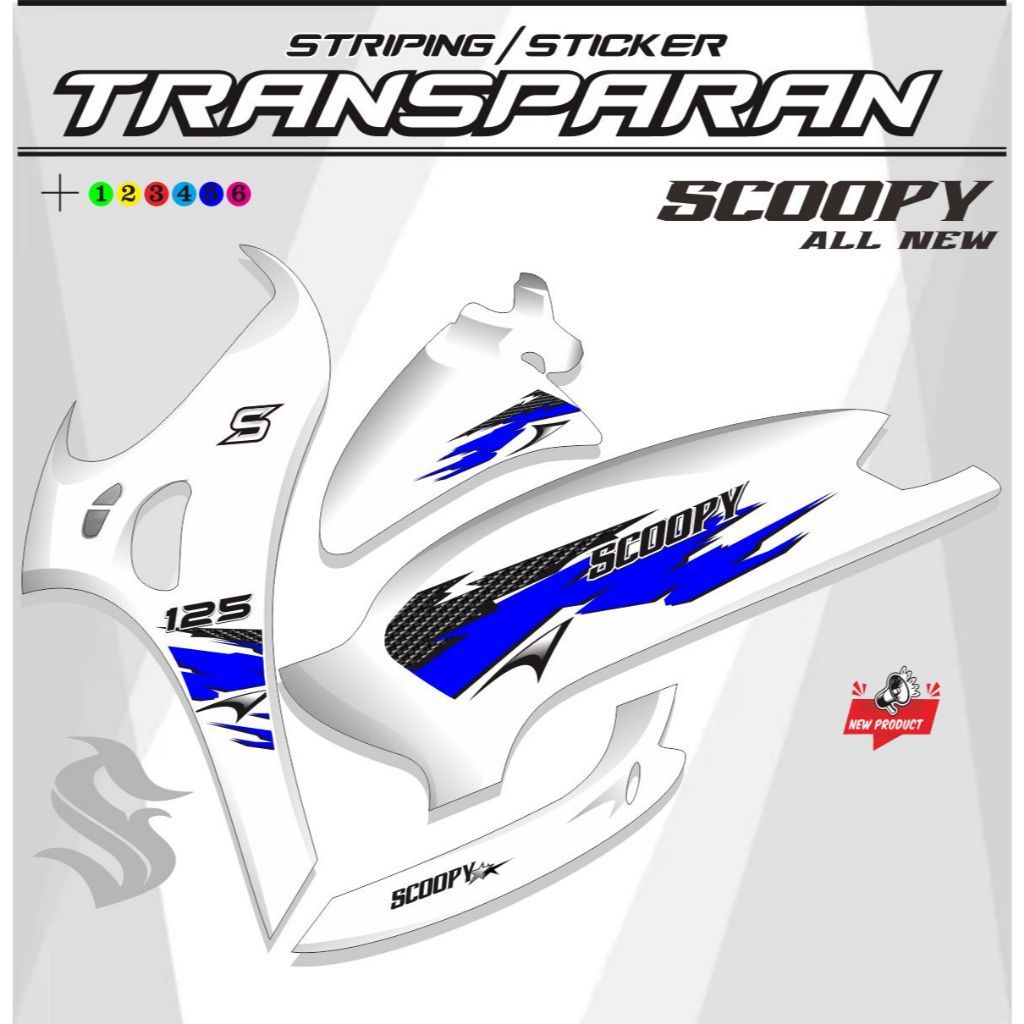 STRIPING VARIASI TRANSPARAN SCOOPY TERBARU