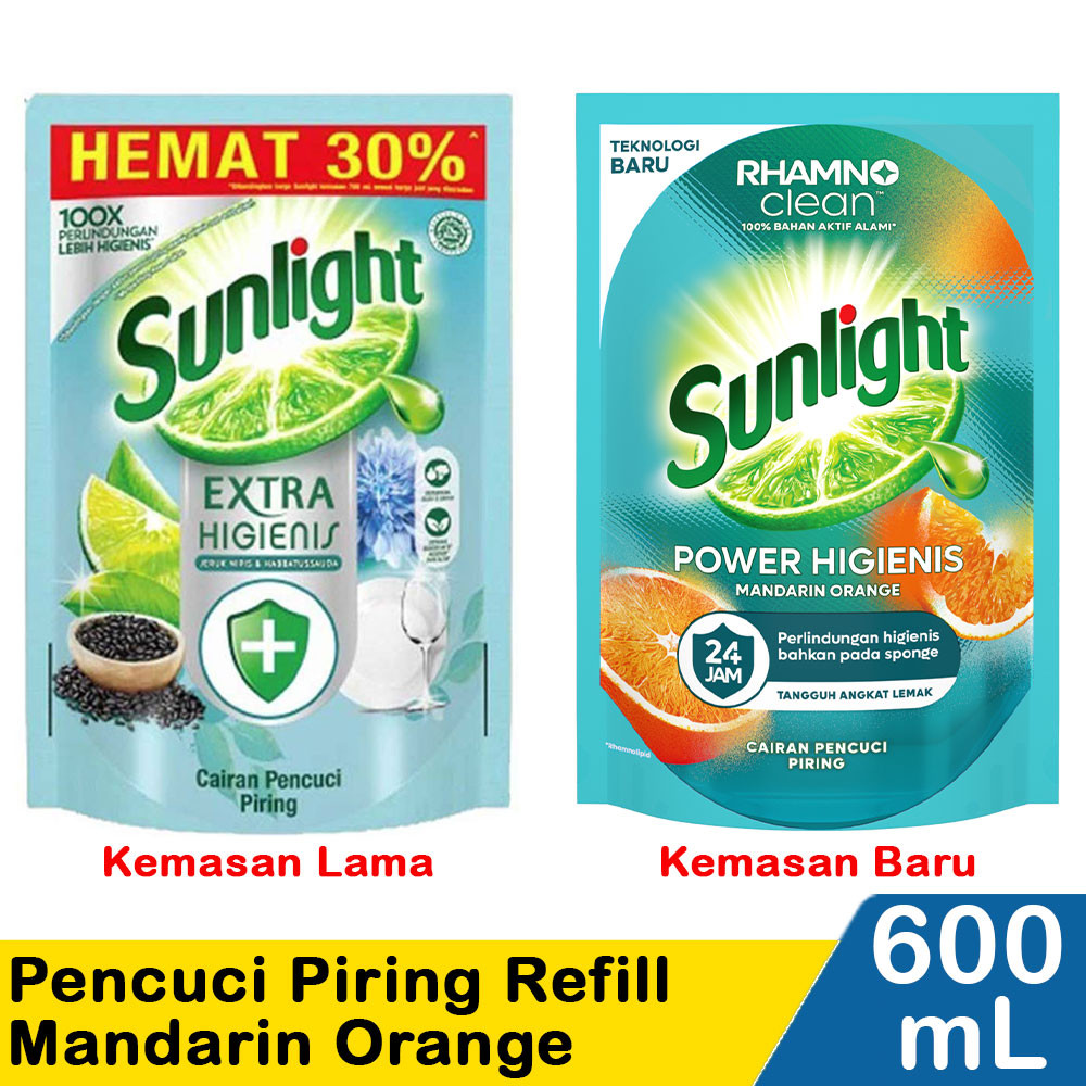 SUNLIGHT PENCUCI PIRING REF HIGIENIS HBTSDA/MND.ORGE 650/600mL