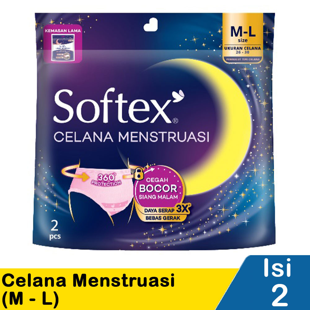 SOFTEX CELANA MENSTRUASI 2'S  M-L