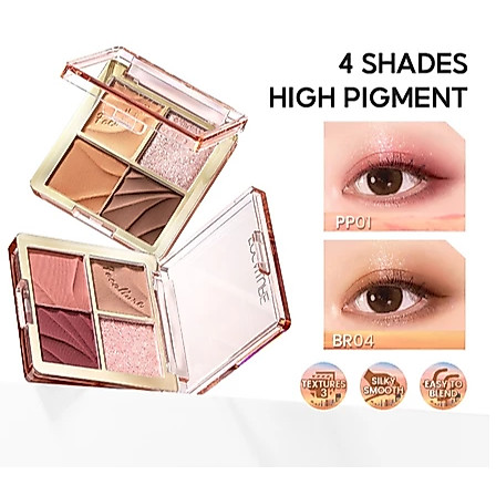 Focallure 4 Pan Eyeshadow Palette