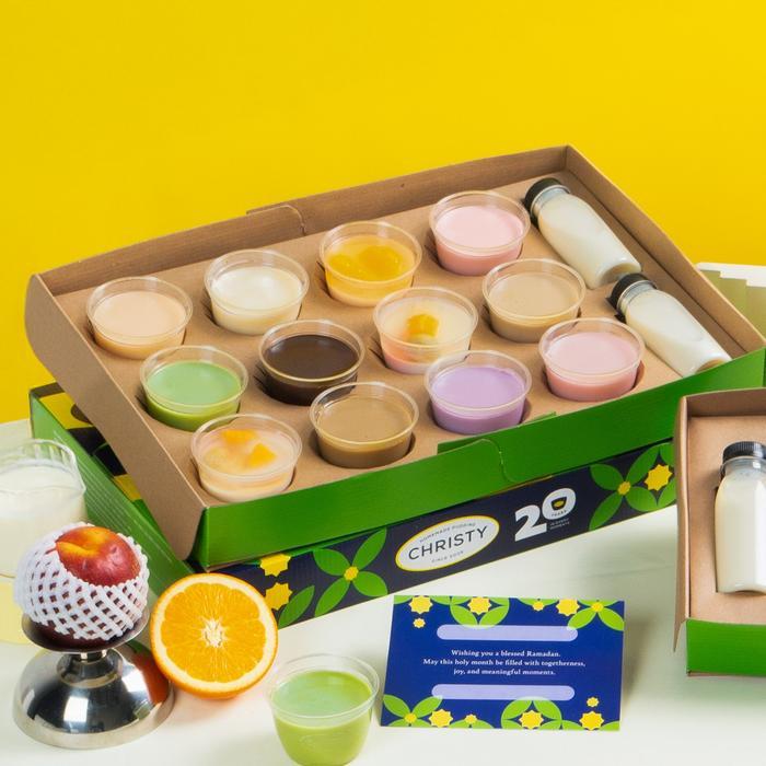 n w Paket 12 Cup Assorted Christy Pudding