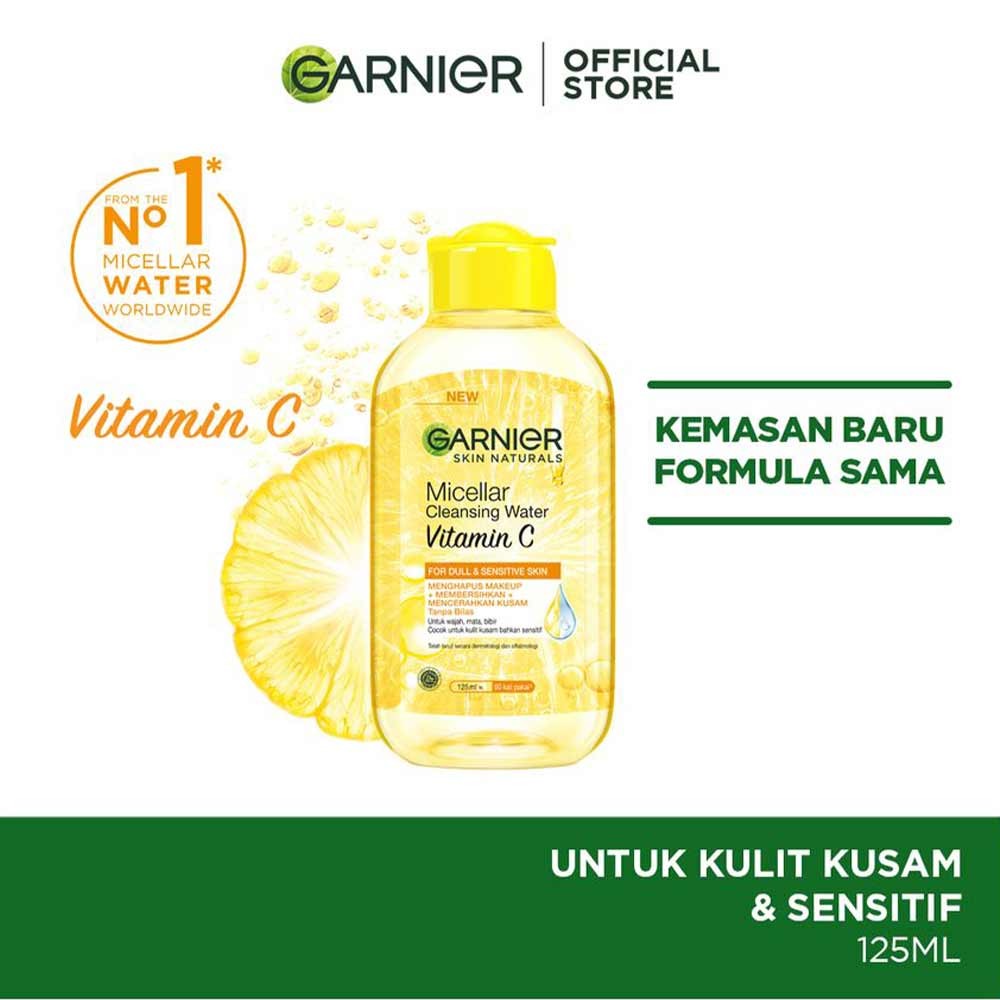 GARNIER MICELLAR CLEANSING WATER VITAMIN C 125mL