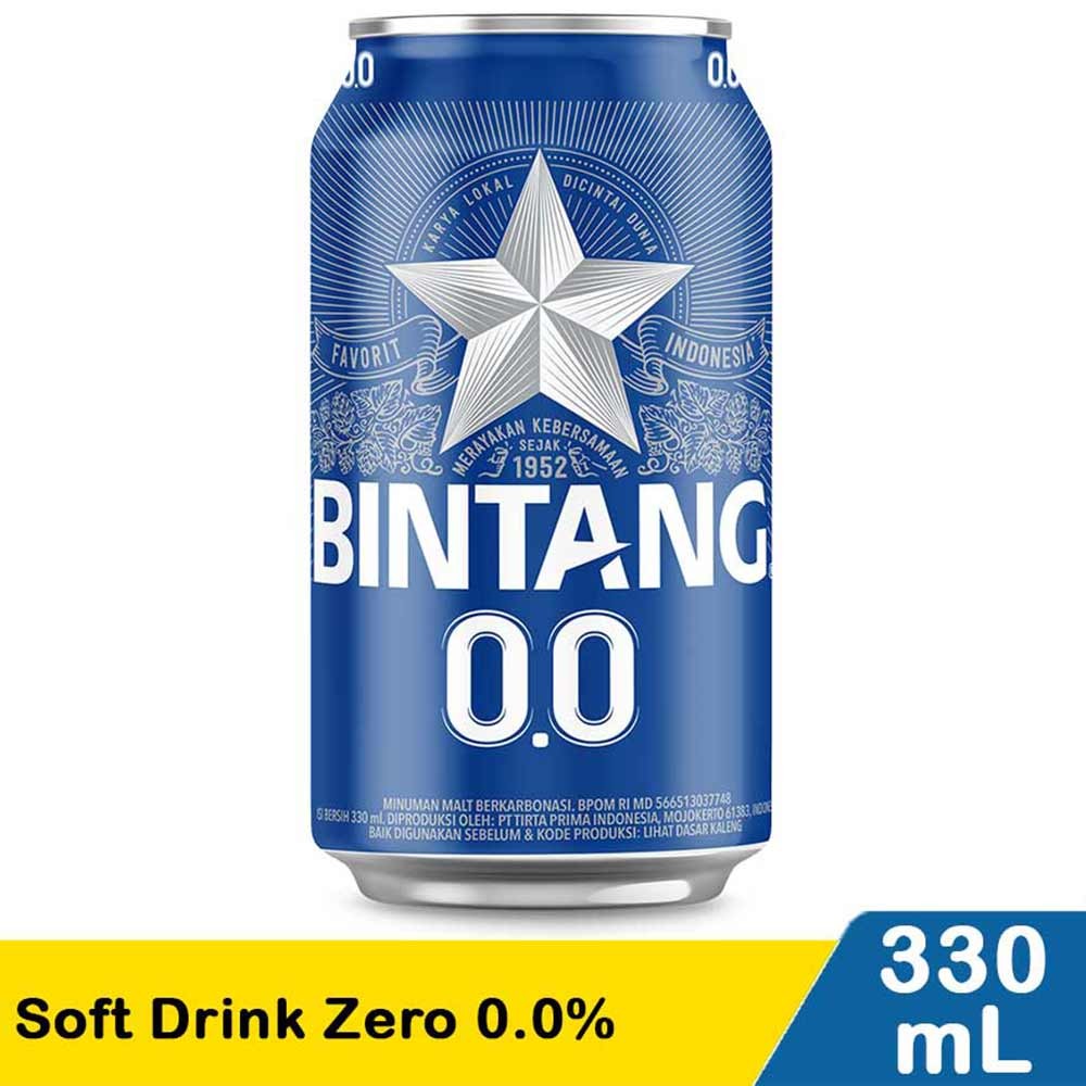 BINTANG ZERO SOFT DRINK  330mL