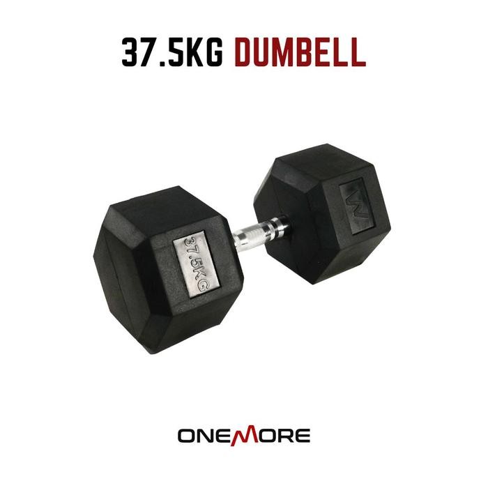 ONE MORE Dumbell Hexagonal 37.5kg Barbel