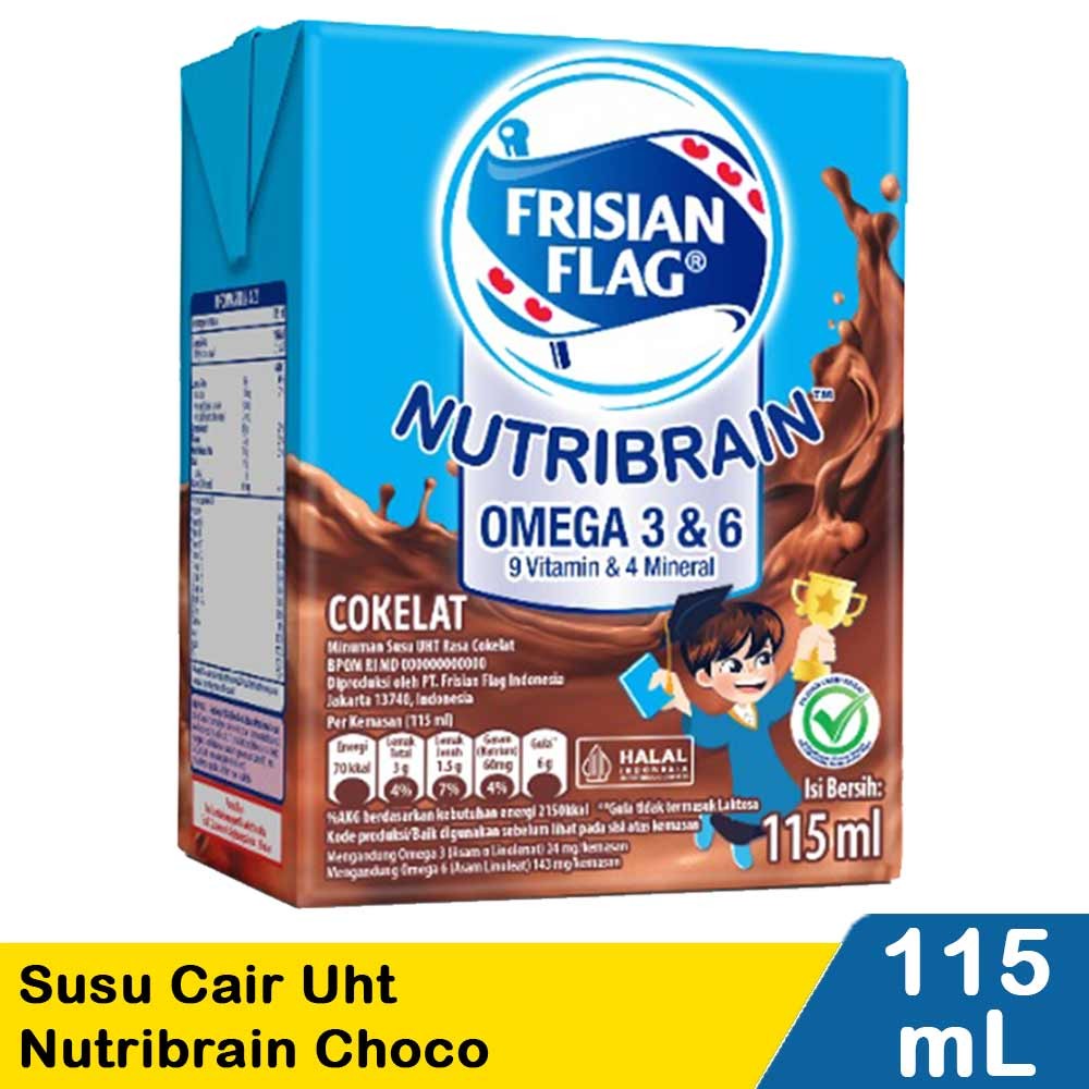 FRISIAN FLAG SUSU CAIR UHT NUTRIBRAIN CHOCO 110mL
