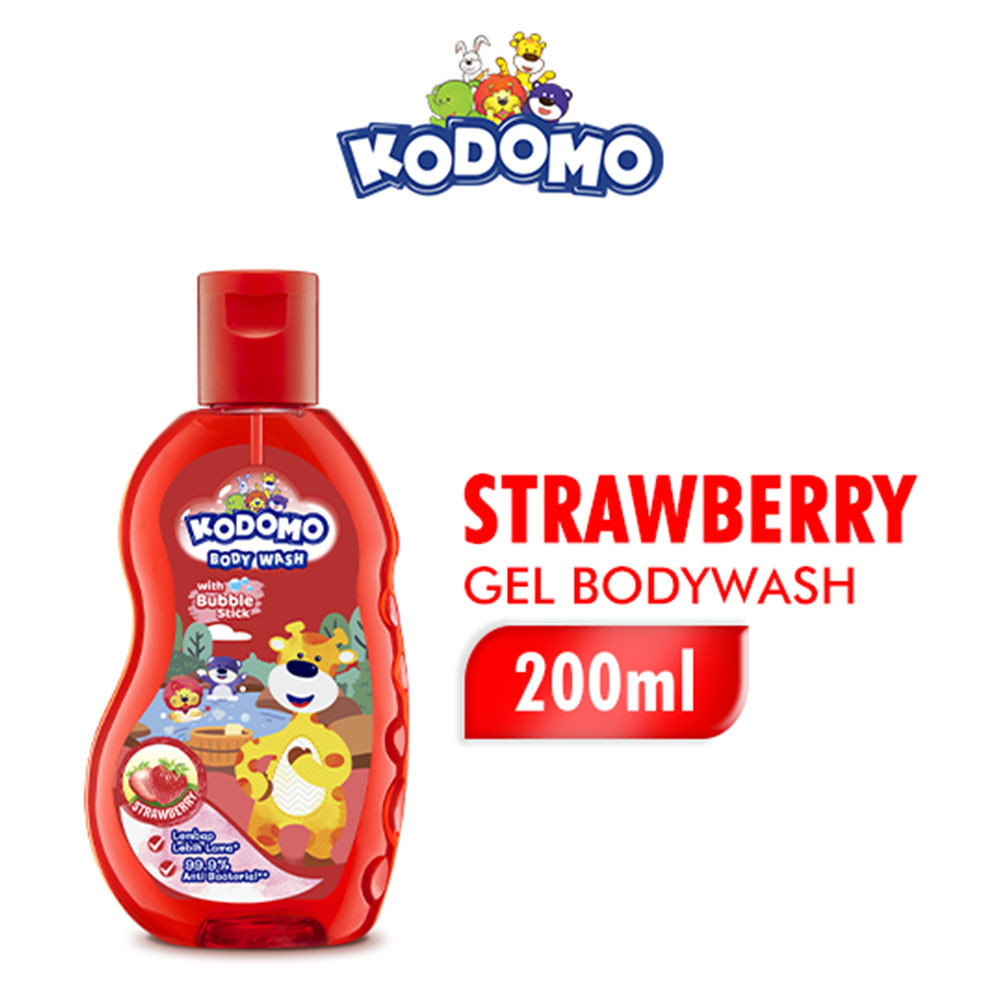 KODOMO BODY WASH STRAWBERRY 200mL