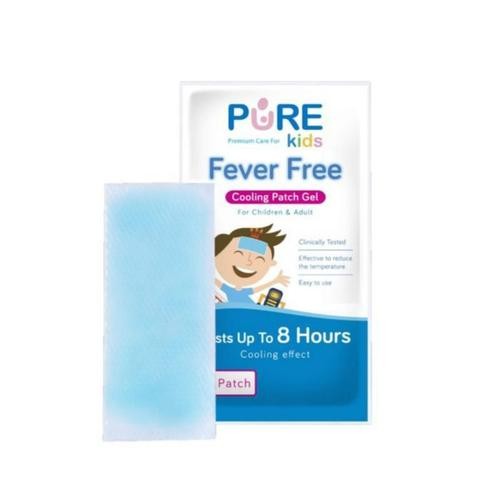 PURE KIDS FEVER FREE COOLING PATCH GEL- FEVER PLASTER 1PATCH