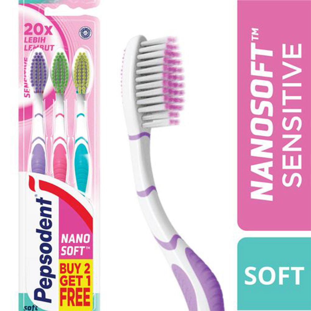 PEPSODENT SIKAT GIGI SENSITIVE 2+1 SOFT