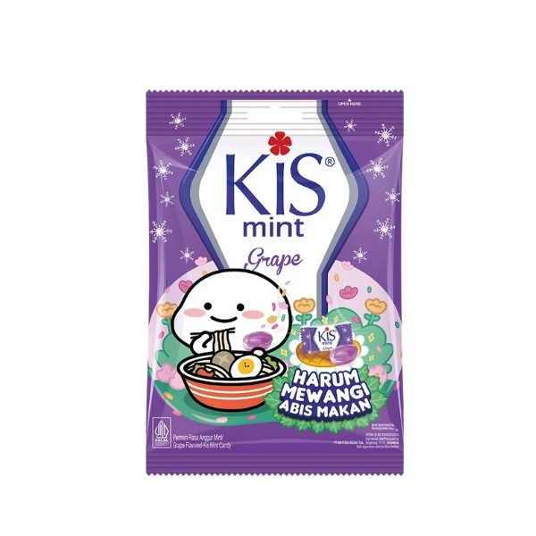 KIS GRAPE MINT CANDY BAG 75 GR