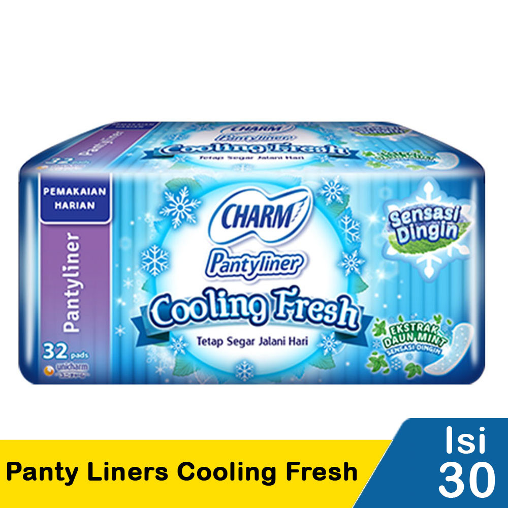 CHARM PANTY LINERS 32'S COOLING FRESH