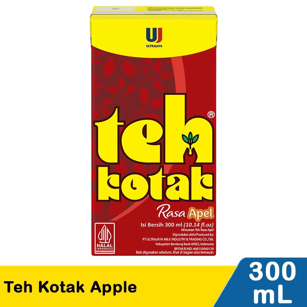 ULTRA TEH KOTAK APPLE 300mL
