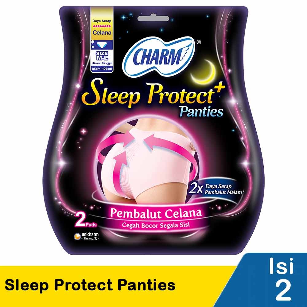 CHARM SLEEP PROTECT PANTIES 2'S  M-L