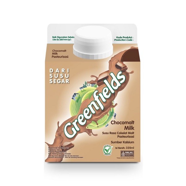 GREENFIELDS FRESH MILK CHOCOMALT 320 ML