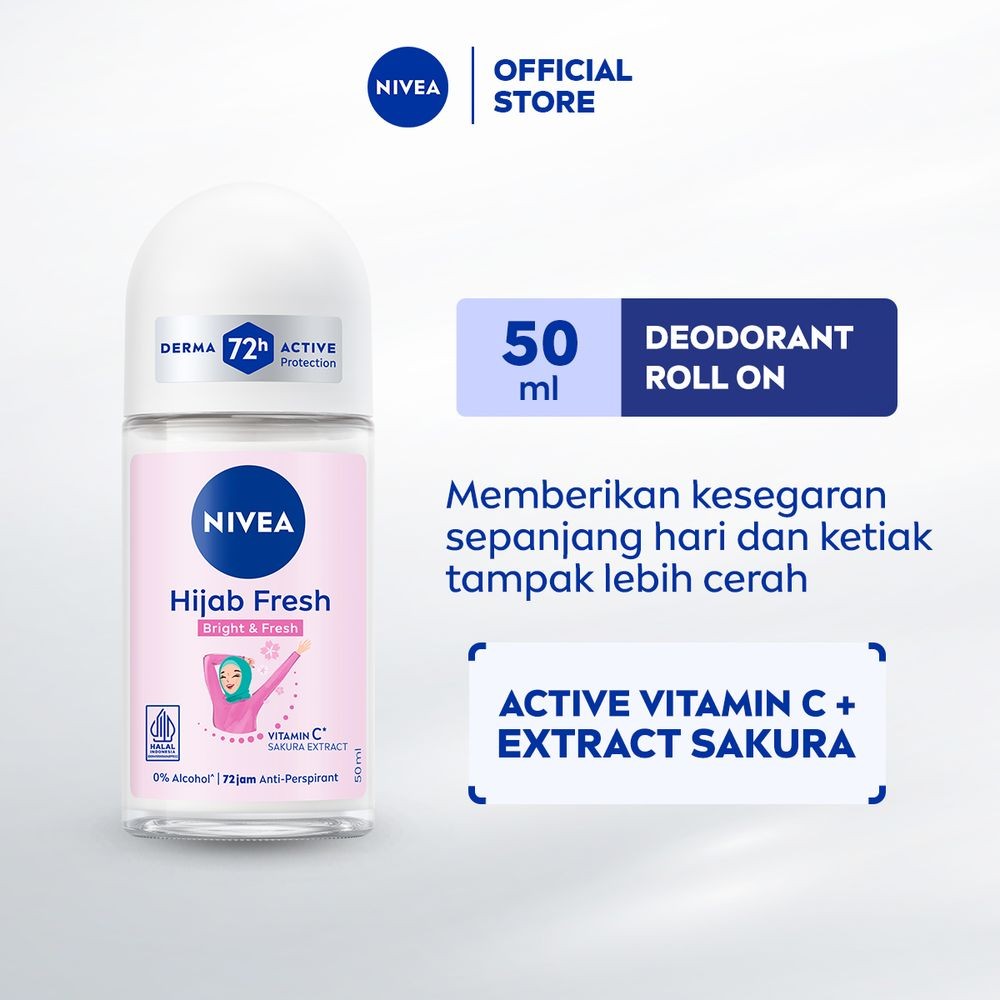 NIVEA DEO ROLL ON WHITENING HIJAB FRESH 50mL
