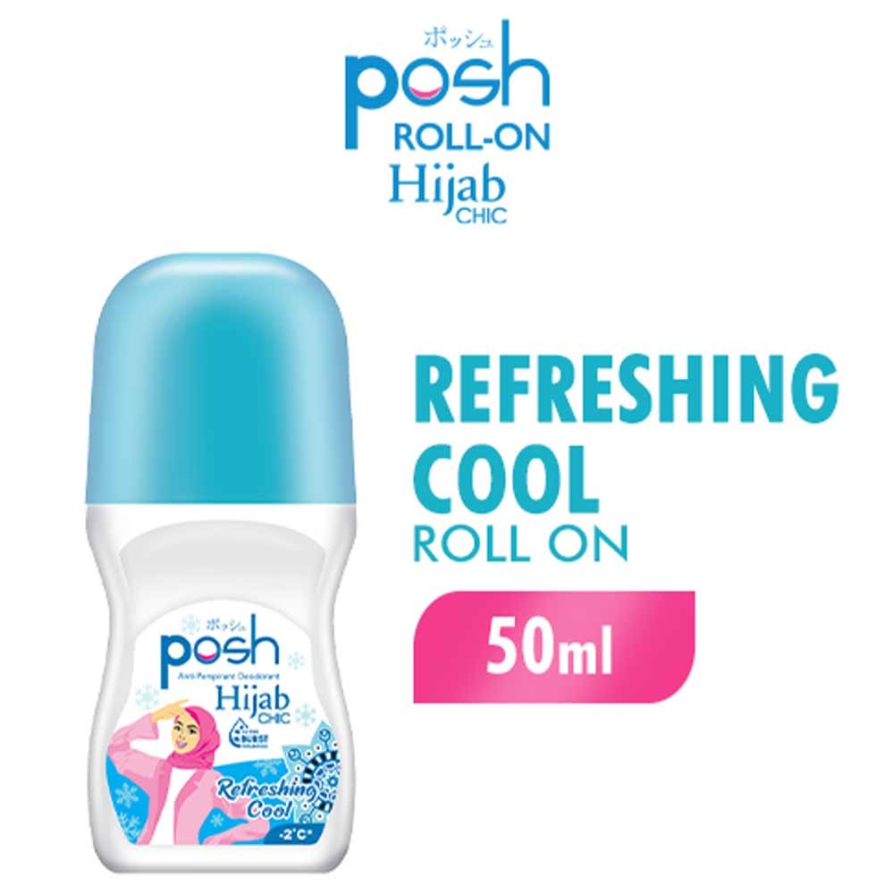 POSH DEO ROLL ON HIJAB CHIC REFRESHING COOL 50mL
