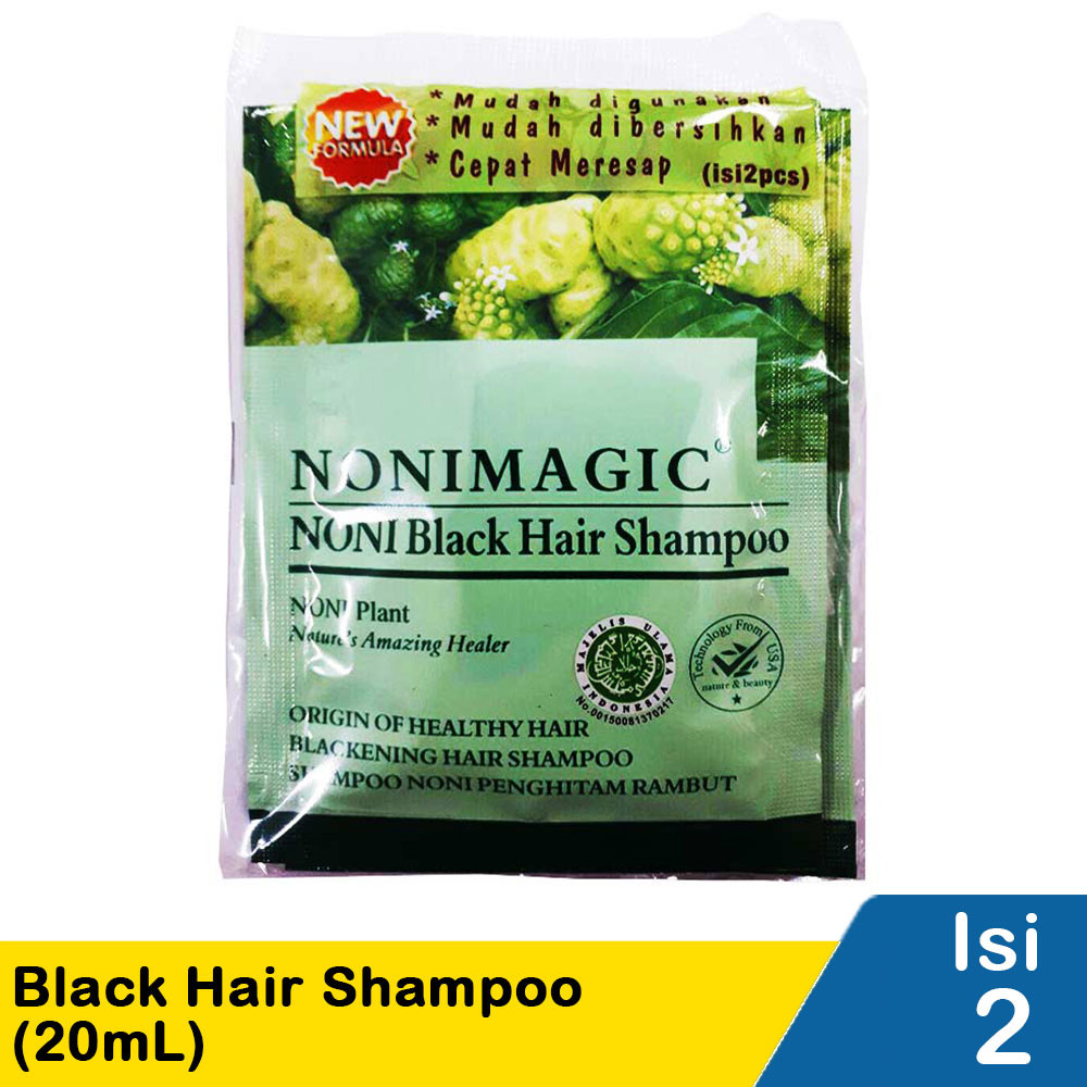 NONI MAGIC BLACK HAIR SHAMPOO  2x20mL