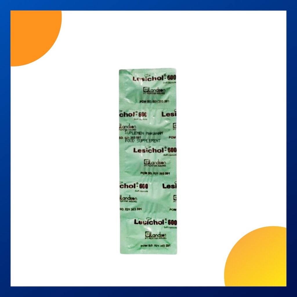 Lesichol 600 Mg Strip 5 Kapsul