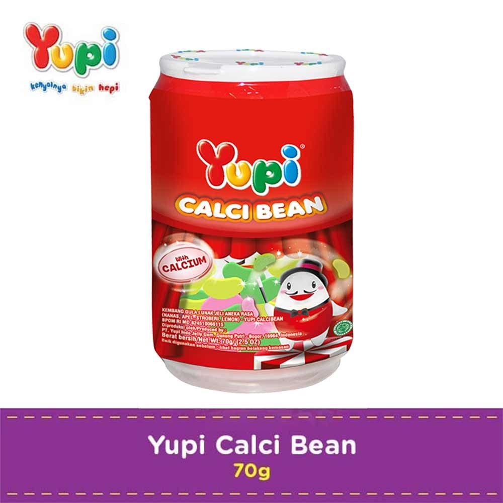 YUPI CANDY GUMMY CALCI BEAN 70g