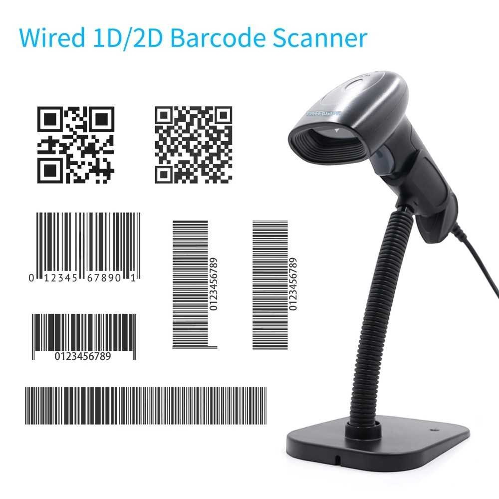 Barcode Scanner Auto-Sensing Scanning Gun 1D 2D - HS-22