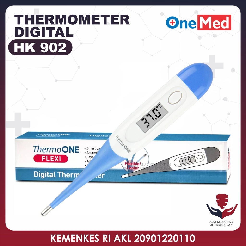 Onemed HK 902 Thermometer Digital Termometer Elastis Thermo One Flexi