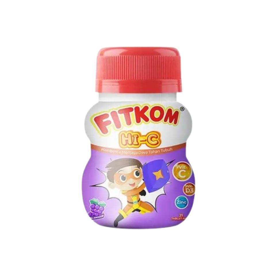 Fitkom Suplemen Hi C Grape Botol 21 pcs