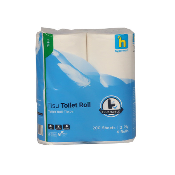HYPERMART TOILET TISSUE 4 PCS