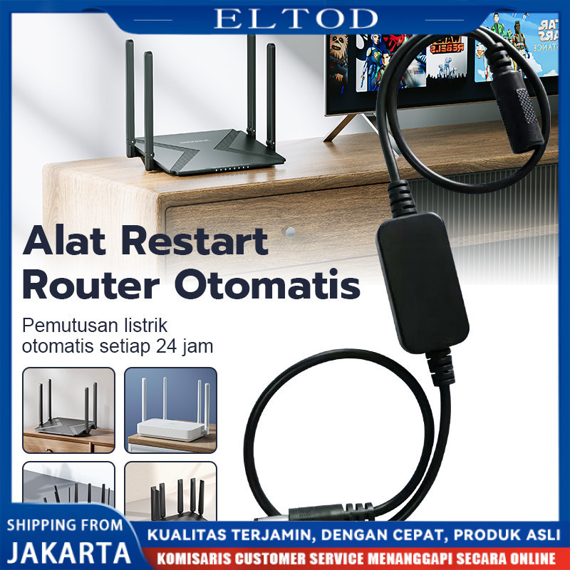 COD Universal Kabel Reboot Otomatis Modem Optik Timer 24 Jam Hemat Tenaga