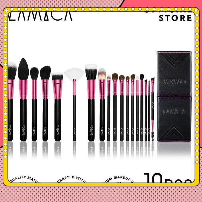 LAMICA Professional Set 18pcs - Makeup Brush / Kuas Makeup