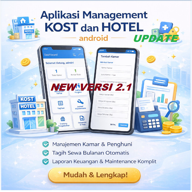 Aplikasi Management KOST dan HOTEL android