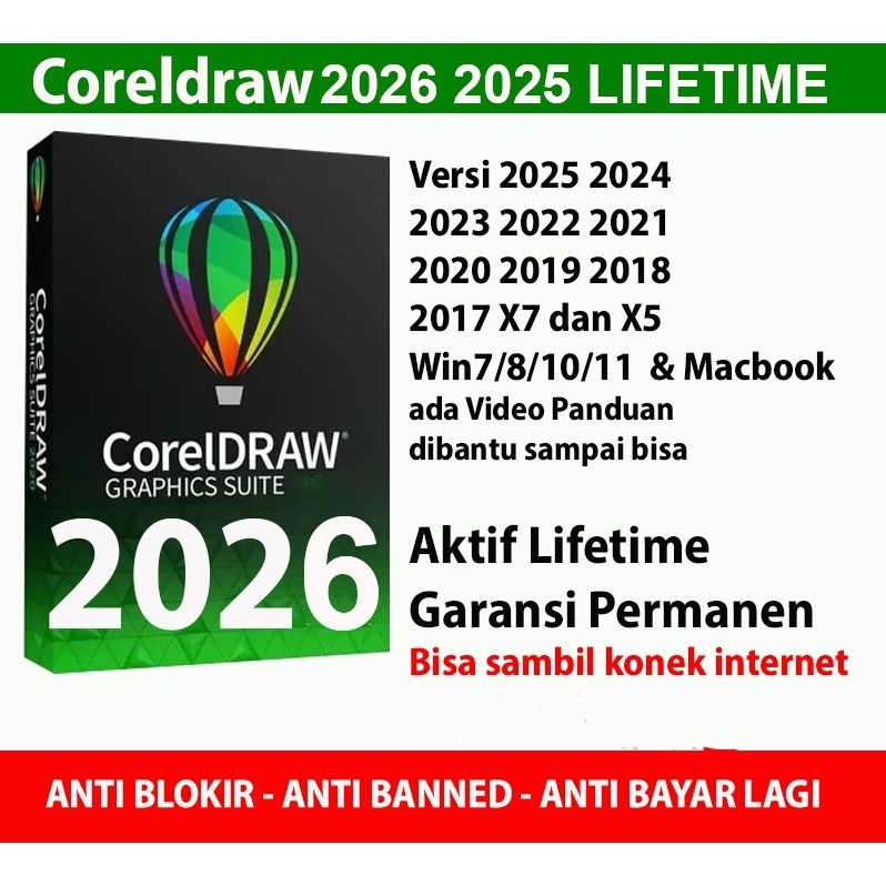 Corel Draw 2026 For Mac dan WIn Permanen Full Version Garansi
