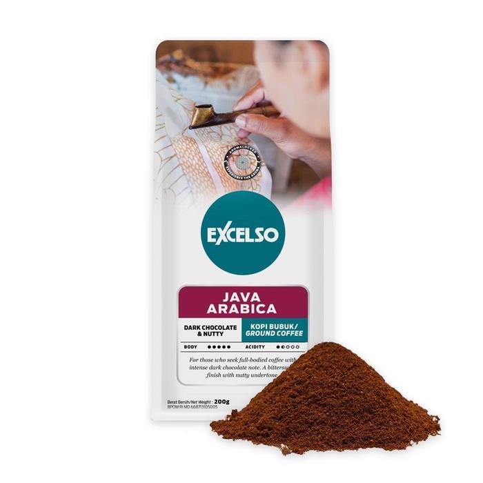 Excelso Kopi Java Arabica Bubuk 200g - Java Arabica Bubuk