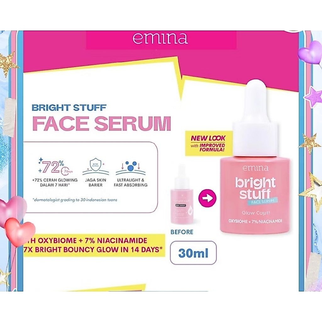 Emina Bright Stuff Face Serum 30ml