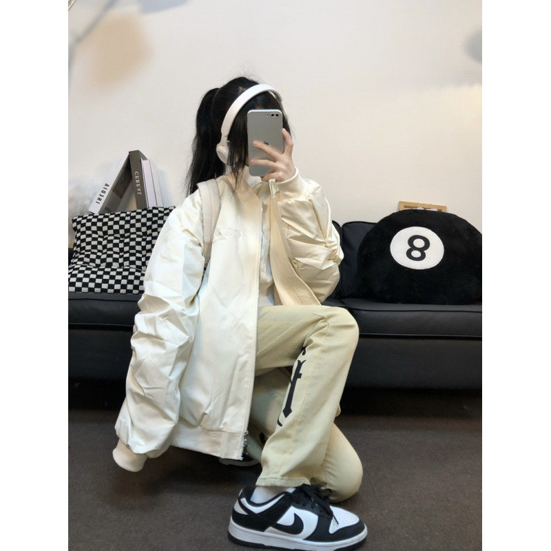 Jaket Kerja Longgar Kecil Versi Korea