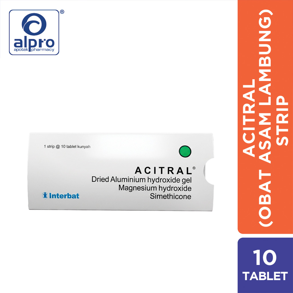 ACITRAL 1 STRIP @ 10 TABLET KUNYAH