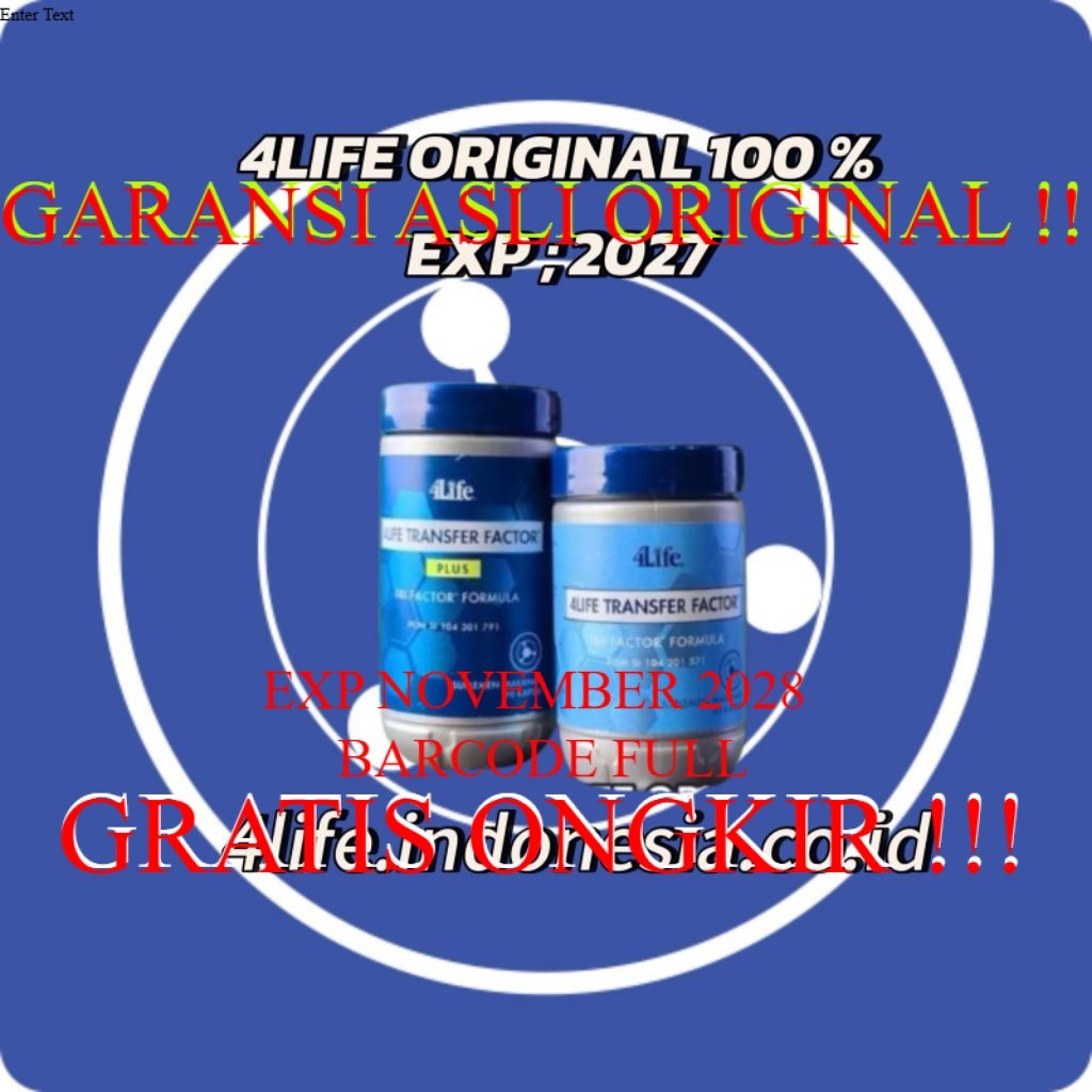 4LIFE PLUS FACTOR FORMULA 4LIFE PLUS FACTOR TRI ASLI ORIGINAL