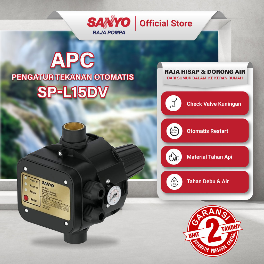 SANYO Automatic Pressure Control (APC) SP-L15DV