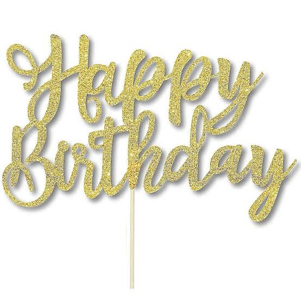 TOPPER GLITER HAPPY BIRTHDAY