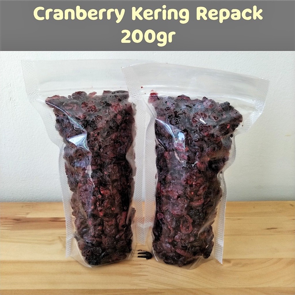 COD Dried Cranberry / Buah Kranberi Kering Repack 200gr