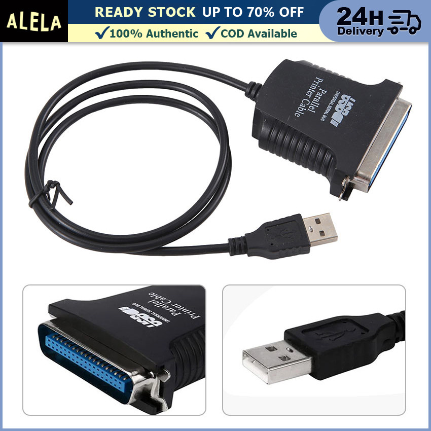 USB To LPT Paralel Printer 80cm USB To Parallel Printer Cable