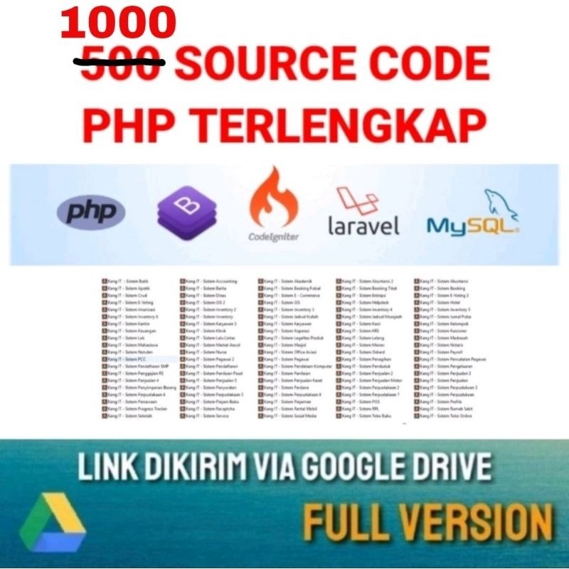 Source Code Program Aplikasi Dan Sistem Informasi Pemograman PHP Lengkap Dengan Database Berbasis Website