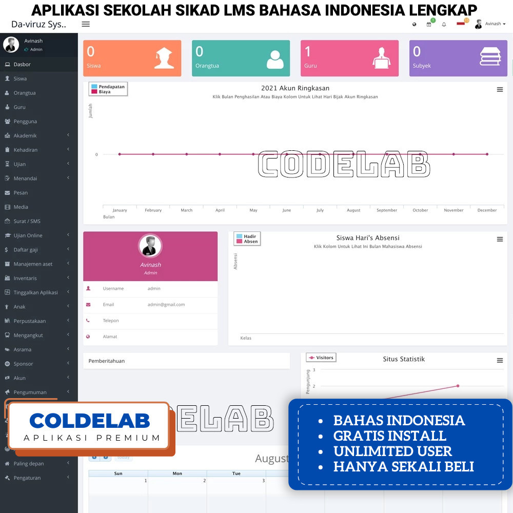 Source Code Aplikasi LMS SIKAD Sekolah Lengkap Inilabs Full PHP Code Ignite