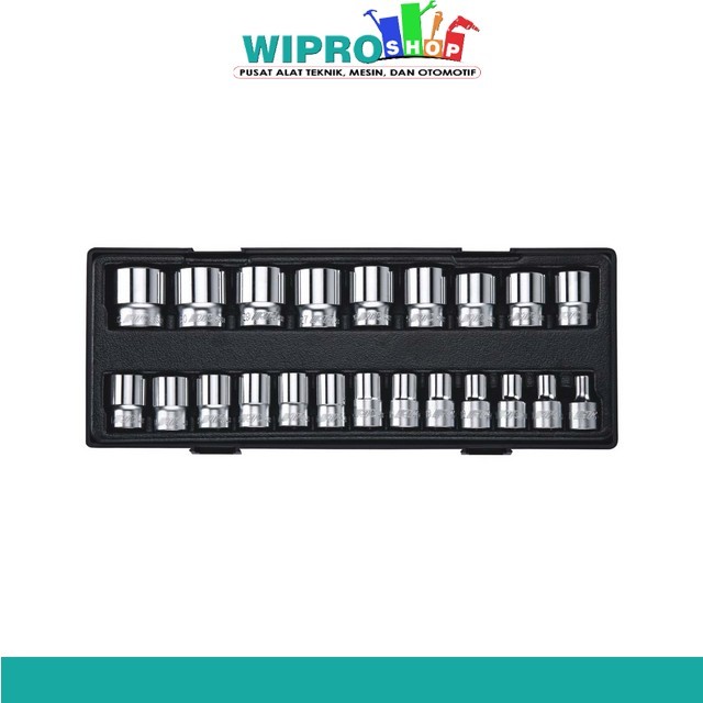 Jtc K4222-1/2"DR 22PCS SOCKET SET (12PT)