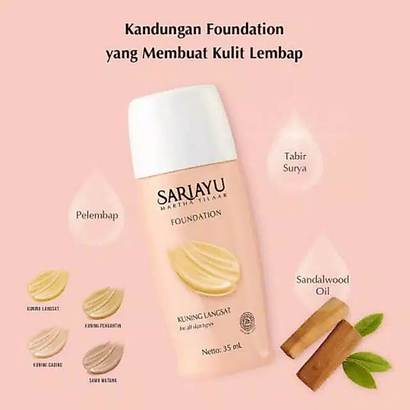 Sariayu Liquid Foundation | Alas Bedak