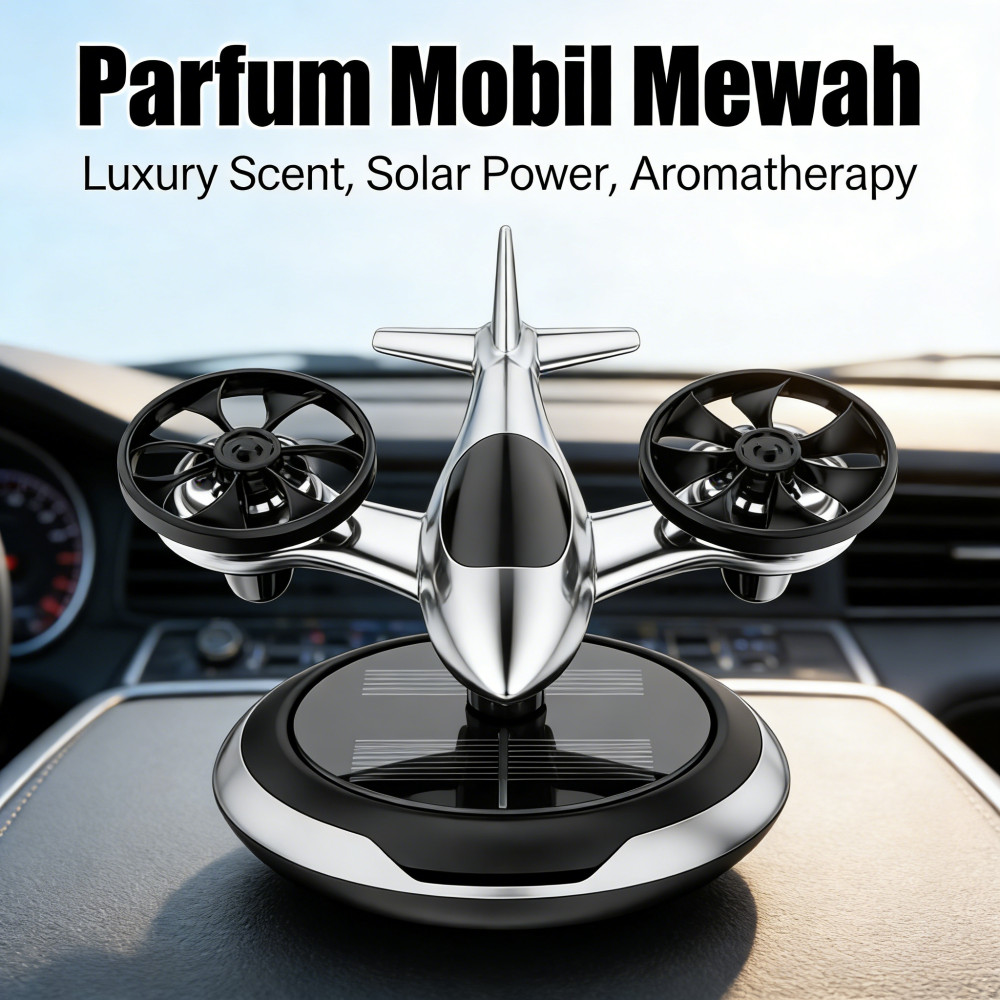 Diffuser Dekorasi Mobil Parfum Aromaterapi Helicopter Solar